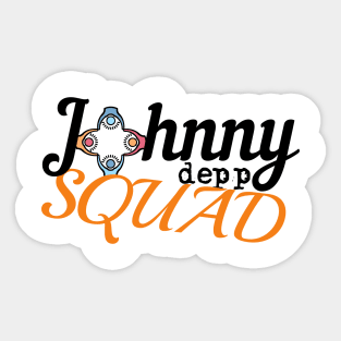 Johnny depp squad Sticker